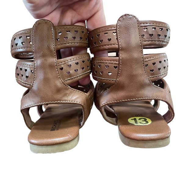 Michael Kors Gladiator Sandals Girls Size 13, Tan/Brown In colour - Picture 3 of 16